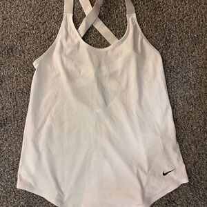 Nike Dri-FIT White Athletic Top